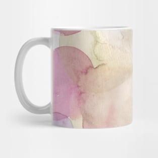 Popping Blush Bubbles  - Minimalist Abstract Watercolor Painting Mug